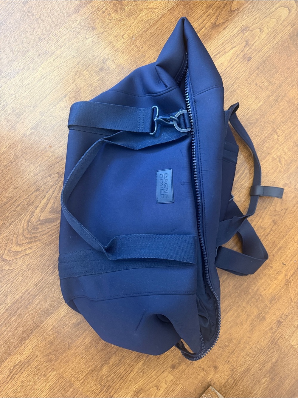 Dagne Dover Navy Blue Duffel with Dual Straps